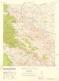 Palomar Mountain 1939 topographic map thumbnail