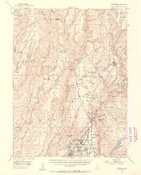 Paradise 1953 topographic map thumbnail