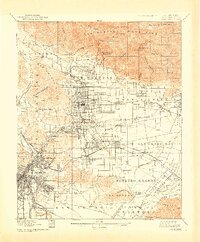 Pasadena 1900 topographic map preview