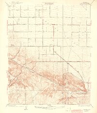 Pearland 1934 topographic map thumbnail