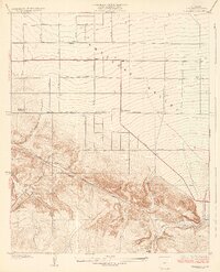Pearland 1934 topographic map thumbnail