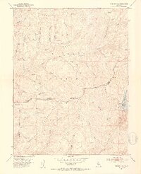 Peddler Hill 1951 topographic map thumbnail