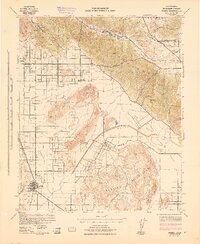 Perris 1943 topographic map thumbnail