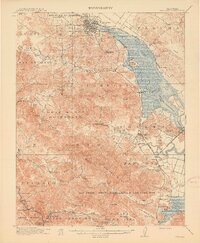 Petaluma 1914 topographic map thumbnail