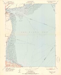 Petaluma Point 1951 topographic map thumbnail