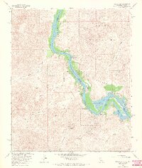 Picacho SW 1965 topographic map thumbnail