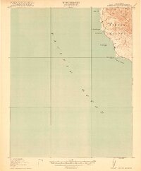 Piedras Blancas 1919 topographic map thumbnail