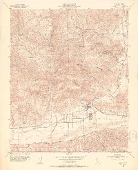 Piru 1952 topographic map preview