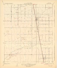 Pixley 1929 topographic map preview