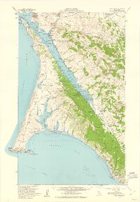 Point Reyes 1954 topographic map thumbnail