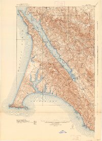 Point Reyes 1918 topographic map thumbnail