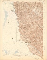 Point Sur 1925 topographic map preview