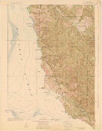 Point Sur 1925 topographic map thumbnail
