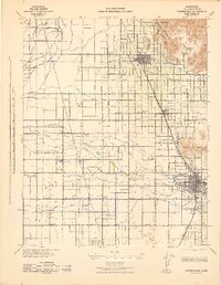 Porterville 1942 topographic map thumbnail