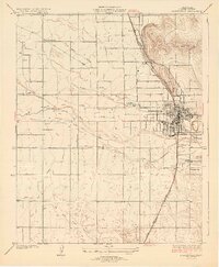 Porterville 1929 topographic map thumbnail