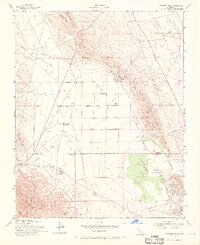 Pyramid Hills 1953 topographic map preview