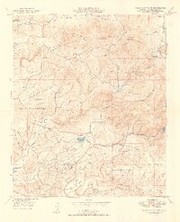 Rancho Santa Fe 1949 topographic map thumbnail