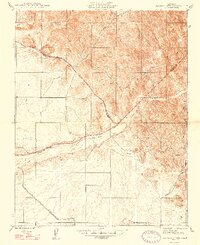 Raynor Creek 1947 topographic map preview