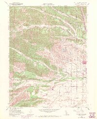 Red Bluff West 1951 topographic map thumbnail