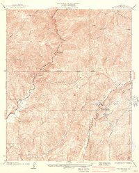 Red Mountain 1936 topographic map thumbnail