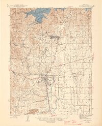 Redding 1946 topographic map thumbnail