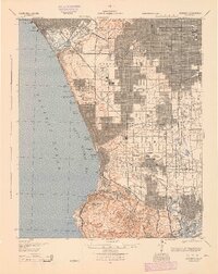 Redondo 1944 topographic map thumbnail
