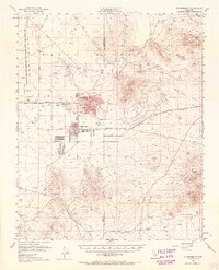 Ridgecrest 1953 topographic map preview