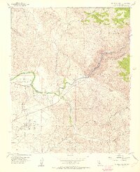 Rio Bravo Ranch 1954 topographic map thumbnail