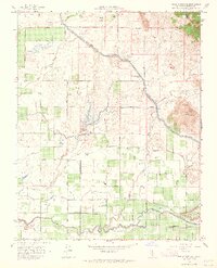 Round Mountain 1964 topographic map thumbnail