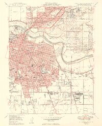 Sacramento East 1949 topographic map thumbnail