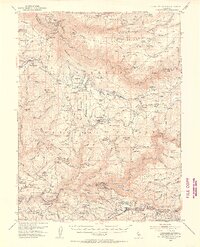 Saddle Mountain 1950 topographic map thumbnail