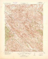 San Benito 1940 topographic map thumbnail