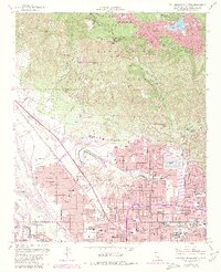 San Bernardino North 1967 topographic map thumbnail