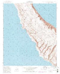 San Clemente Island Central 1943 topographic map thumbnail