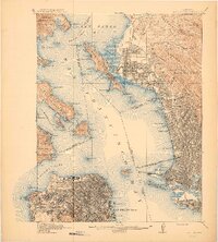 San Francisco 1915 topographic map thumbnail