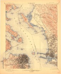 San Francisco 1899 topographic map thumbnail