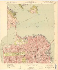 San Francisco North 1950 topographic map thumbnail