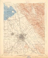 San Jose 1899 topographic map thumbnail