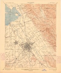 San Jose 1899 topographic map thumbnail