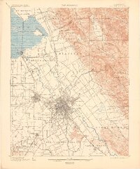 San Jose 1899 topographic map thumbnail