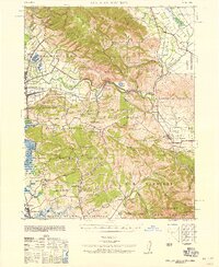 San Juan Bautista 1939 topographic map preview