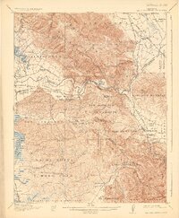 San Juan Bautista 1917 topographic map preview