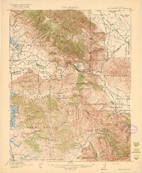 San Juan Bautista 1917 topographic map preview