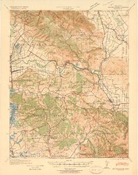 San Juan Bautista 1940 topographic map thumbnail