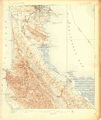 San Mateo 1892 topographic map thumbnail
