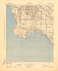 San Pedro 1943 topographic map thumbnail