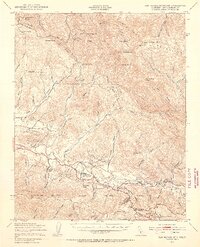 San Rafael Mtn. 1941 topographic map thumbnail