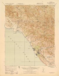 San Simeon 1937 topographic map thumbnail