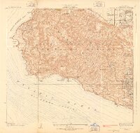 San Pedro Hills 1928 topographic map thumbnail