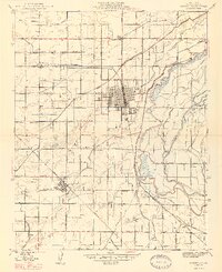 Sanger 1947 topographic map preview